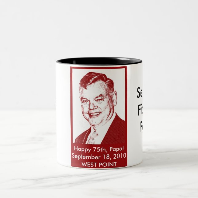 Papa Coffee Mug -- Black (Center)