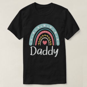 Papa Cute Dad Family Matching Rainbow T-Shirt