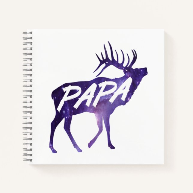 Papa Deer  Notebook (Front)