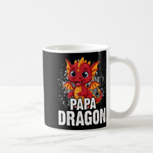 Papa Dragon Matching Family Dad Father Coffee Mug