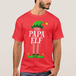Papa Elf Matching Family Group Christmas Party T-Shirt