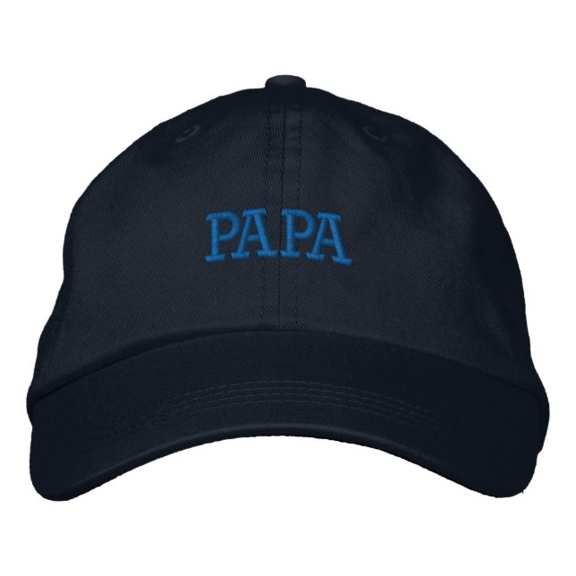 Papa Embroidered Baseball Cap (Front)