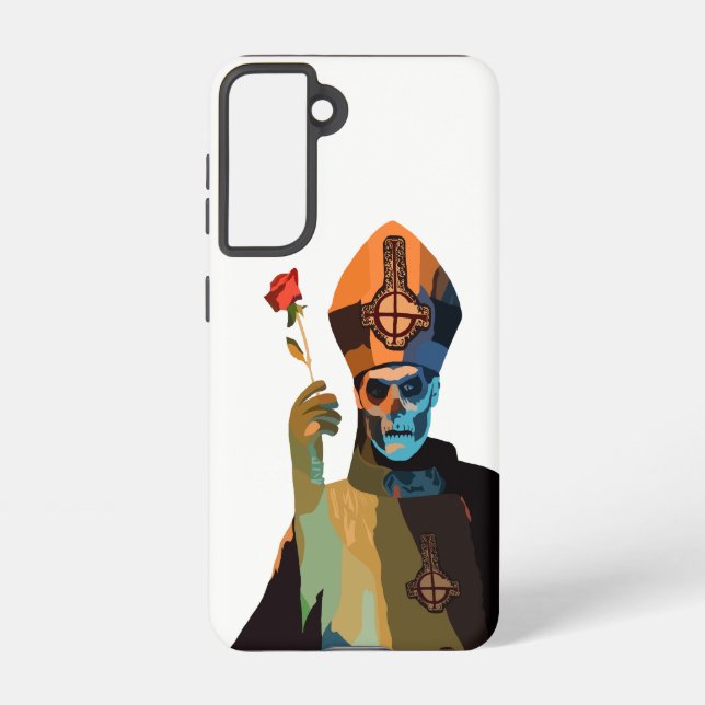 Papa Emeritus II/Secondo with Rose Samsung Galaxy Case (Back)