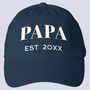Papa Est 20XX Classic Text Design Hat