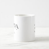 Papa Est. Date with Children's Names | Modern Text Coffee Mug (Center)