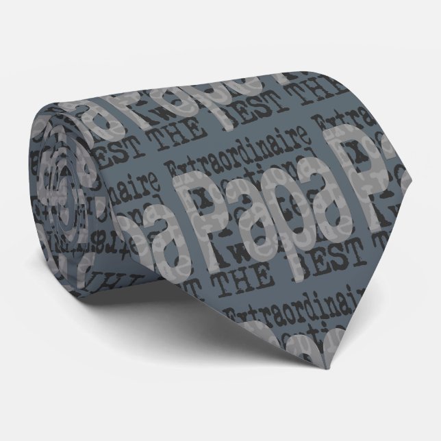 Papa Extraordinaire Neck Tie (Rolled)