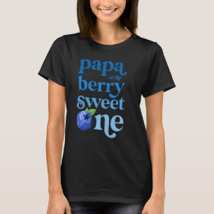 Papa First Birthday Berry Sweet One Blueberry 1st T-Shirt