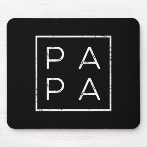 Papa Funny Fathers Day Present For Dad  Mouse Pad