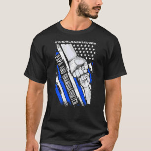 Papa Granddaughter Unbreakable Bond Usa Flag Patri T-Shirt