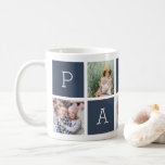 Papa | Grandfather 5 Photo Collage Coffee Mug Papa | Grandfather 5 Photo Collage Coffee Mug