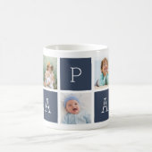 Papa | Grandfather 5 Photo Collage Coffee Mug (Center)