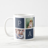 Papa | Grandfather 5 Photo Collage Coffee Mug (Left)