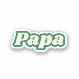 Papa Grandfather, Father Sticker