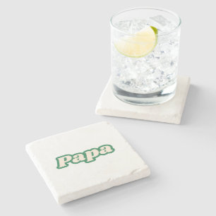 Papa   Grandfather, Father Stone Coaster