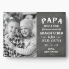 Papa Grandfather Father's Day Kids Photo