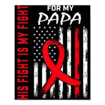 Papa Heart Disease Awareness Month Products Americ Poster