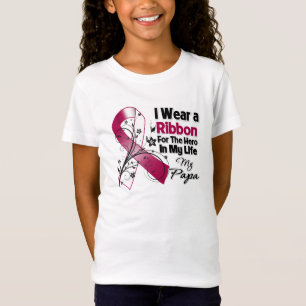 Papa Hero in My Life Head Neck Cancer T-Shirt