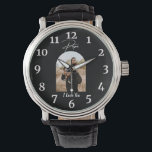 Papa I Love You Personalized Modern Photo Watch<br><div class="desc">The Papa I Love You Photo gift is a heartwarming and sentimental way to show your love and appreciation for the special man in your life. This unique and personalized gift allows you to showcase your favorite memories with your papa in a beautiful and elegant way. To create your Papa...</div>