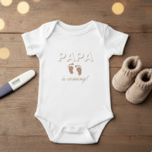 papa is coming Baby Bodysuit