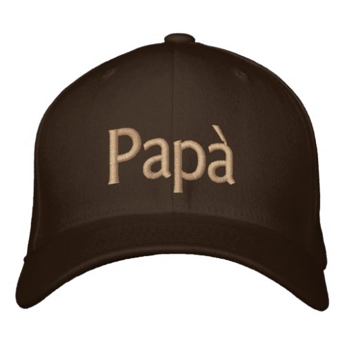Pap Italian Dad embroidered cap