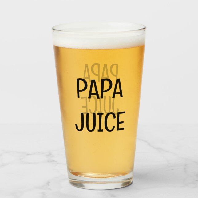 Papa Juice  Glass (Front Filled)