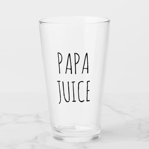 Papa Juice  Glass