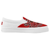 Papa Legba Elegua Veve Sigil Slip-On Sneakers (Left Shoe Inside)