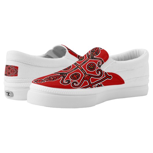 Papa Legba Elegua Veve Sigil Slip-On Sneakers (Pair)