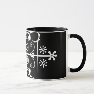 Papa Legba Veve Black Two-Tone 11 oz Art Mug