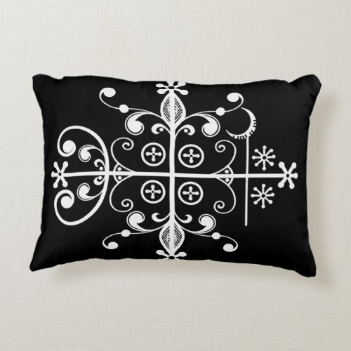 Papa Legba Veve Voodoo Art Pillow