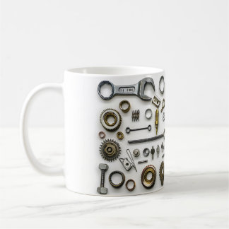 Papa Mechanic Tools 3D Coffee Mug