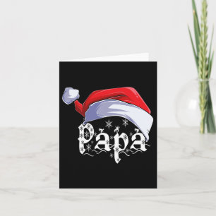 Papa Merry Christmas Santa Claus Xmas Family Match Card