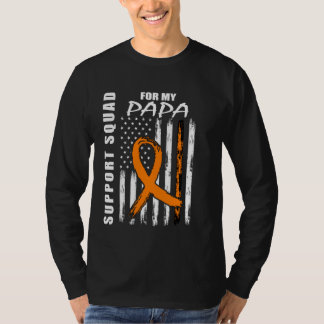 Papa Multiple Sclerosis Awareness Flag Supporter P T-Shirt