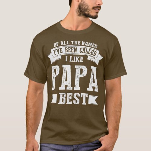 Papa My Favorite Name T_Shirt