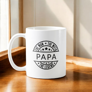 Papa Name The Man The Myth The Legend Coffee Mug