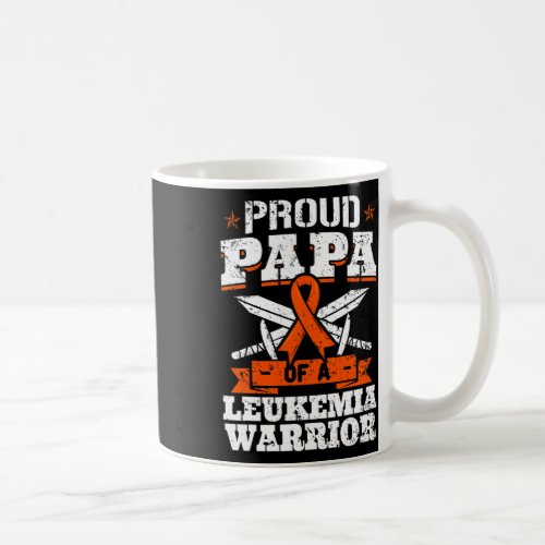 Papa Of A Leukemia Warrior Dad Awareness Blood Can Coffee Mug