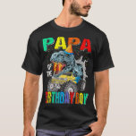 Papa Of The Birthday Boy Monster Truck Dinosaur  T-Shirt<br><div class="desc">Papa Of The Birthday Boy Monster Truck Dinosaur  .</div>