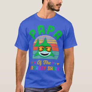 Papa Of The Shark Birthday Papa Matching Family T-Shirt