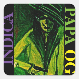 PAPA OG INDICA SQUARE STICKER