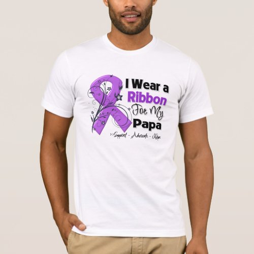 Papa _ Pancreatic Cancer Ribbon T_Shirt