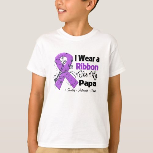 Papa _ Pancreatic Cancer Ribbon T_Shirt