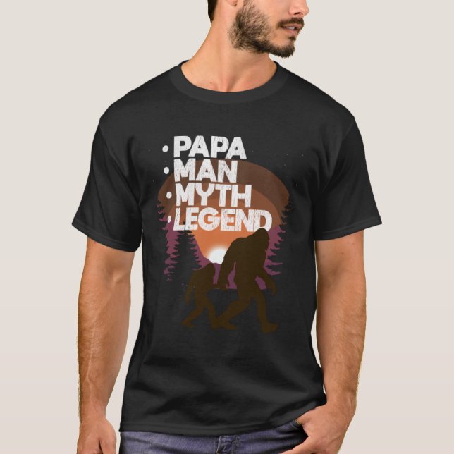 Papa - Papa Man Myth Legend T-Shirt (Front)