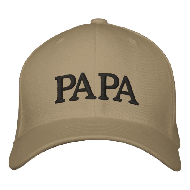 Papa Pet Embroidered Baseball Hat (Front)