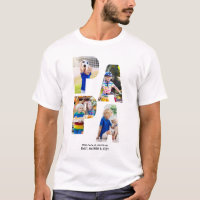 PAPA Photo Collage Grandkids Name Letter Cutout