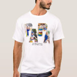 PAPA Photo Letter Collage Cutout Grandkids Name T-Shirt<br><div class="desc">PAPA photo t-shirt, personalized with 4 of your favorite photos and your custom message. This design has photo letter cutout typography forming the word "PAPA" and the photo template will create this for you automatically. If you do have any problems with your pictures displaying nicely, try uploading them in portrait...</div>