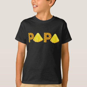 Papa Pineapple Aloha Beaches Hawaii Hawaiian Fathe T-Shirt