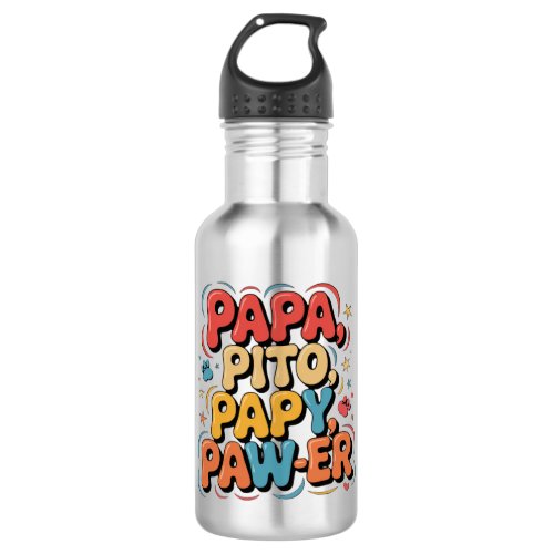 Papa Pito Pappy Pawer Stainless Steel Water Bottle