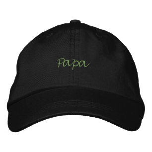 Papa Printed Name Black Color handsome Dad Cap