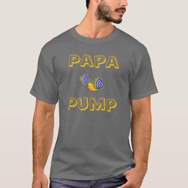 Papa Pump weightlifting T-Shirt (Front)
