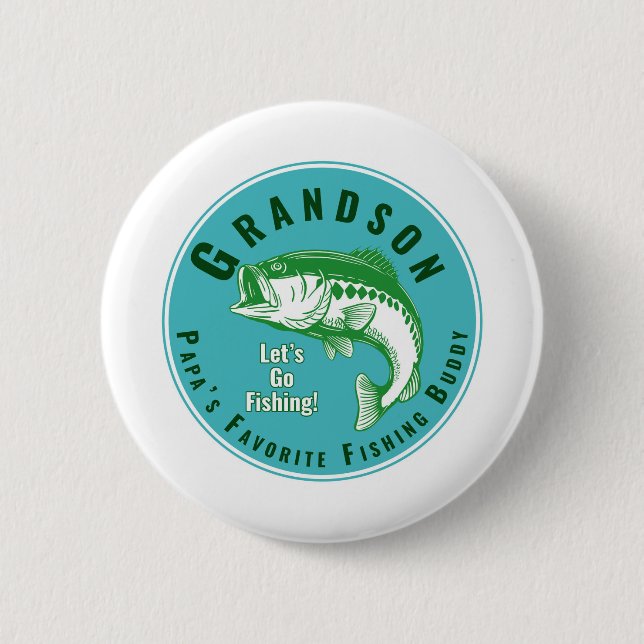 Papa’s Favorite Fishing Buddy Button (Front)